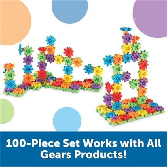 Kids Learning Resources Educational Blocking Toys 100-Piece Deluxe Building Set - Picture 4 of 6